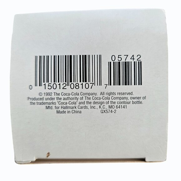 Vtg 1993 Hallmark Coca-Cola Colab Keepsake Ornament Playful Pals Santa & Poodle - Picture 7 of 11